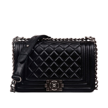 Rose Quilted Lambskin Leather Shoulder Bag with Chain