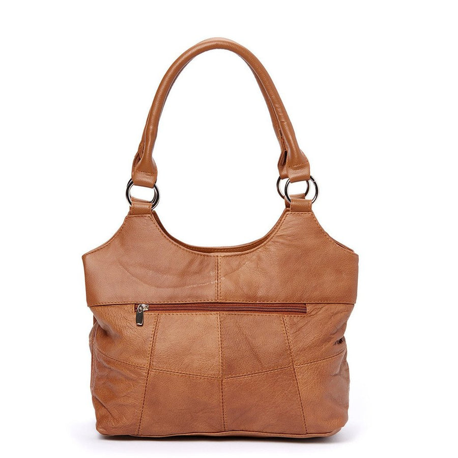 Bag You 3 Compartment Genuine Leather Handbag - WLS